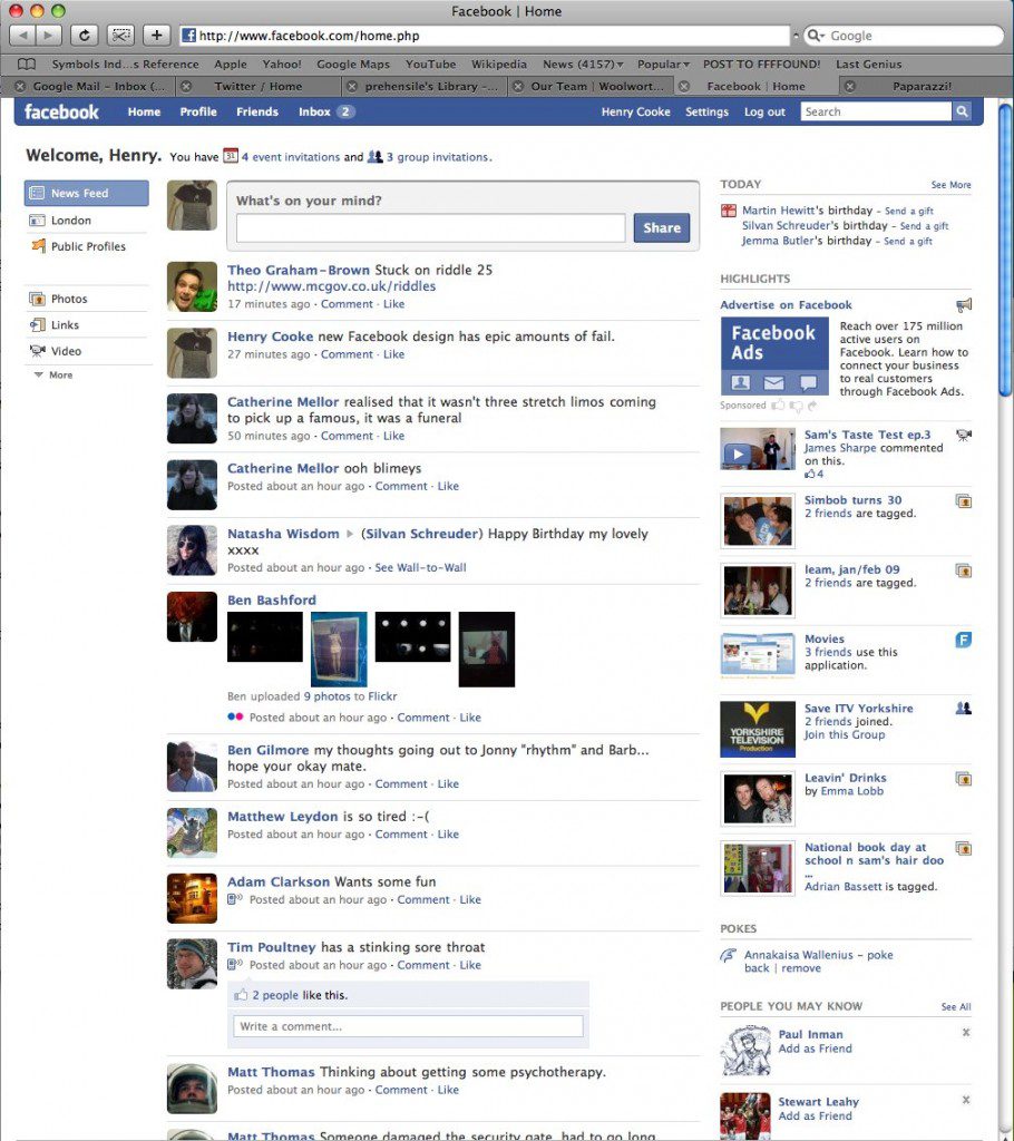 facebook 2009