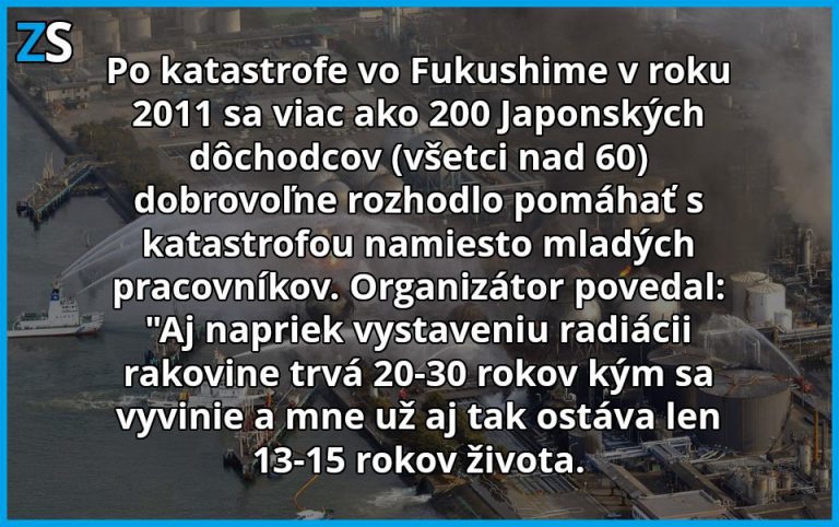 Dôchodcovia vo Fukushime sa rozhodli pomôcť