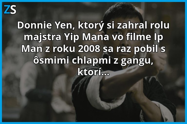Donnie Yen nehral zrejme rolu Yip Mana náhodou