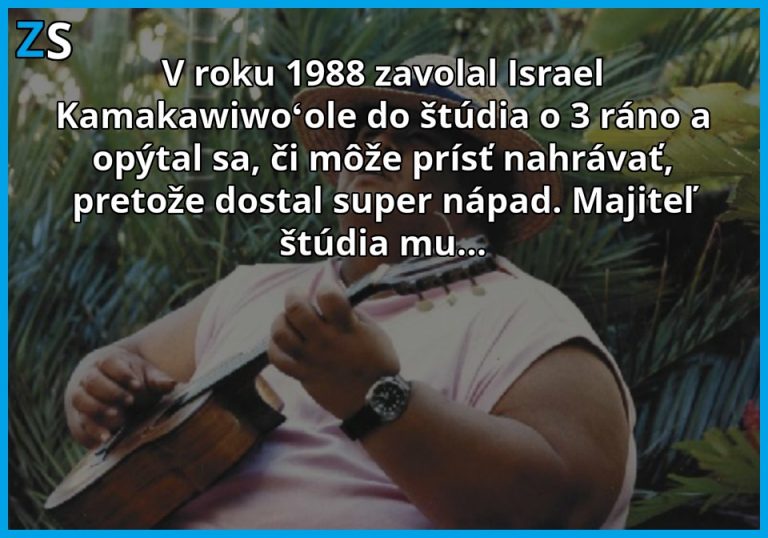 Mal nápad a aj napriek tomu, že boli 3 hodiny ráno, ho musel nahrať