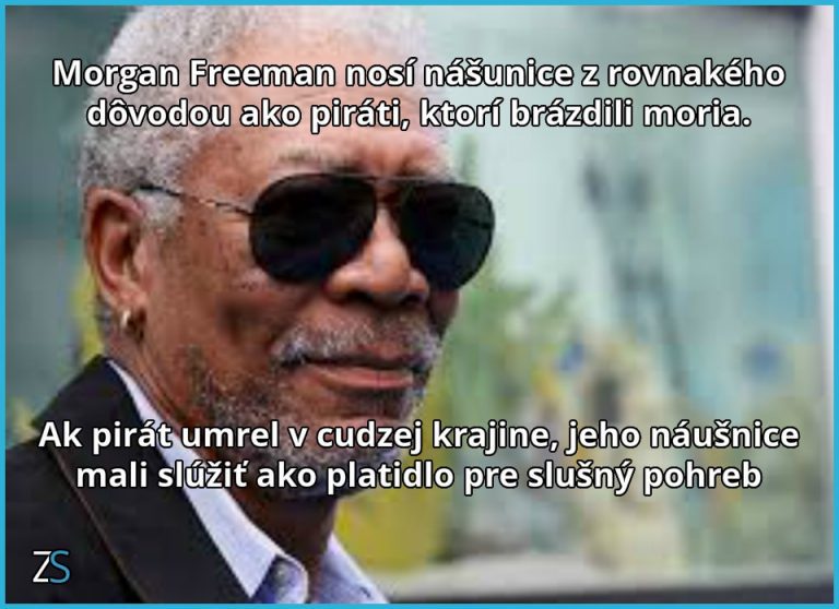 Morgan Freeman a jeho náušnice