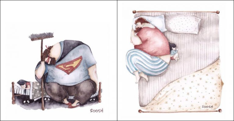 14 úžasných ilustrácii zobrazujúcich vzťah otca a jeho malého dievčatka