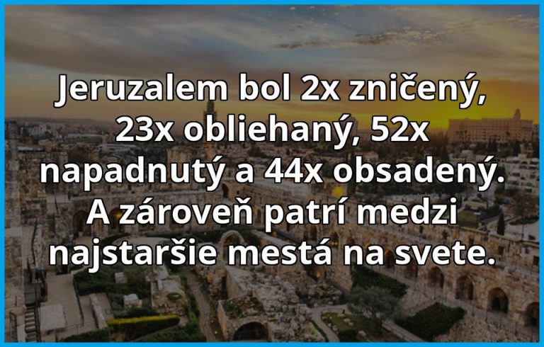 Nezničiteľný Jeruzalem