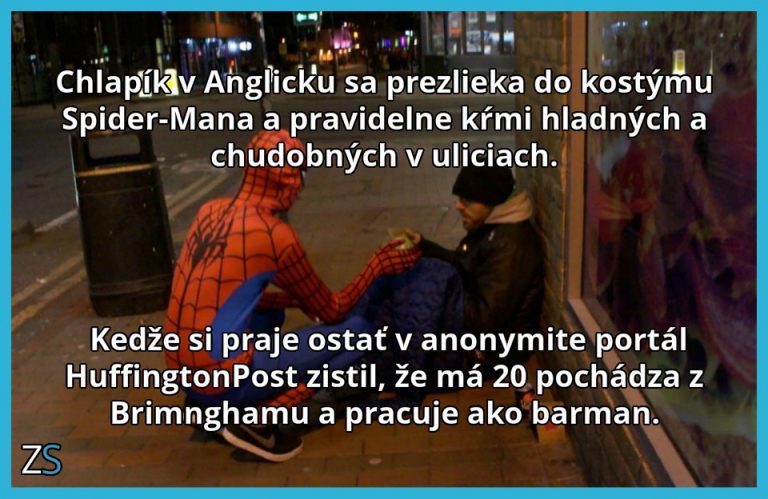 Skutočný spider-man  ale bez super schopností
