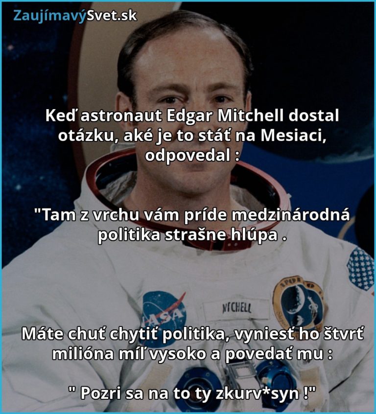 Ako vyzerá politika z vesmíru?