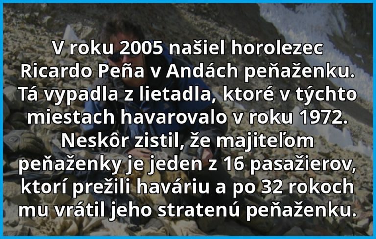Príbeh stratenej peňaženky v horách
