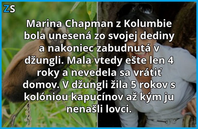 Vychovaná opicami v džungli