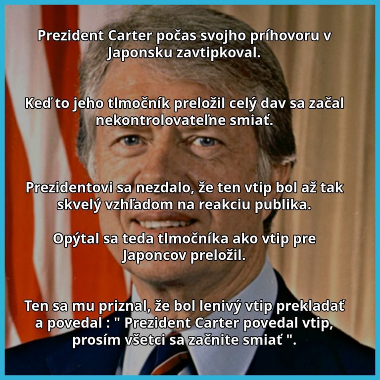 Perfektný vtip prezidenta Cartera