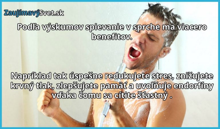 Prečo spievať v sprche?