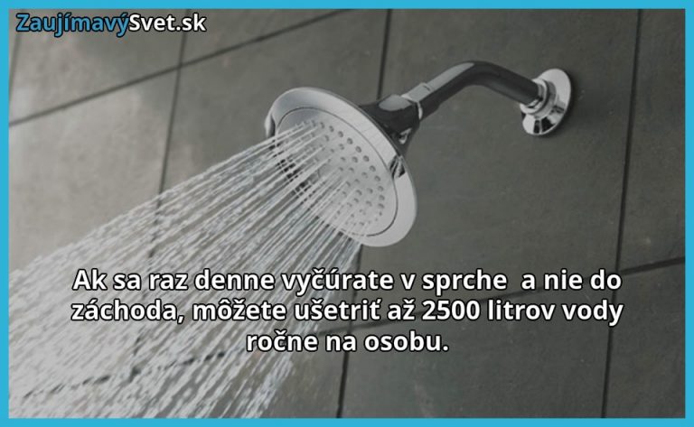 Čúrajte do sprchy a ušetríte vodu