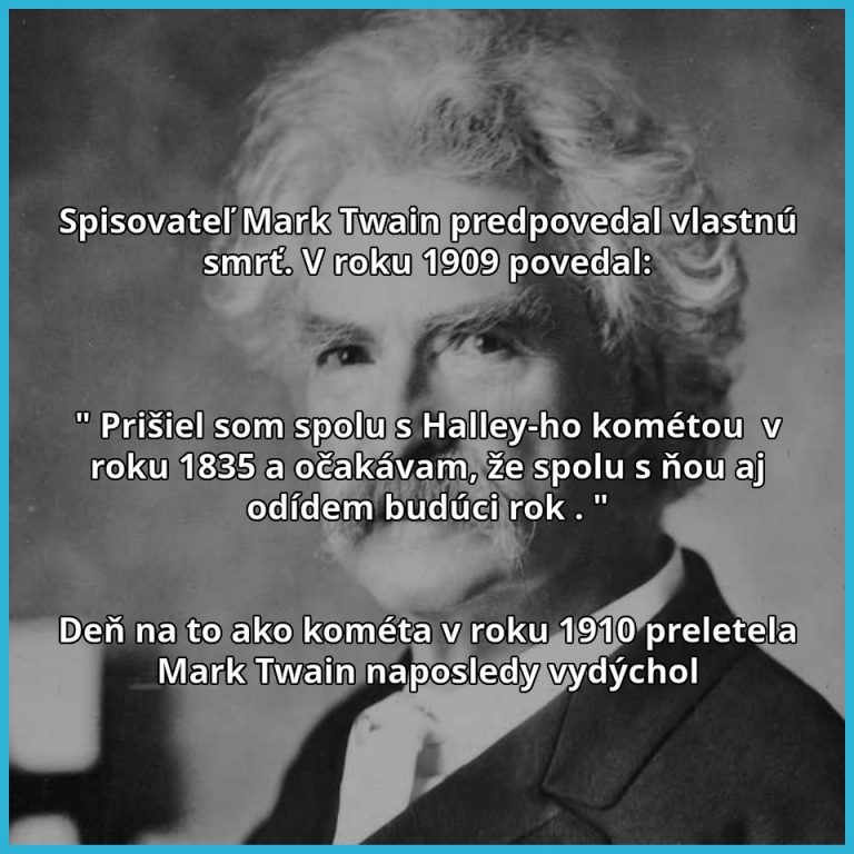 Mark Twain a jeho záhadná smrť