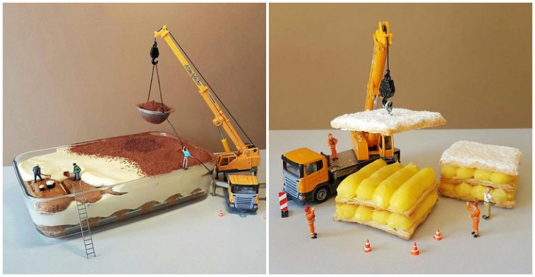 Taliansky cukrár vytvára zo svojich dezertov miniatúrne scenérie