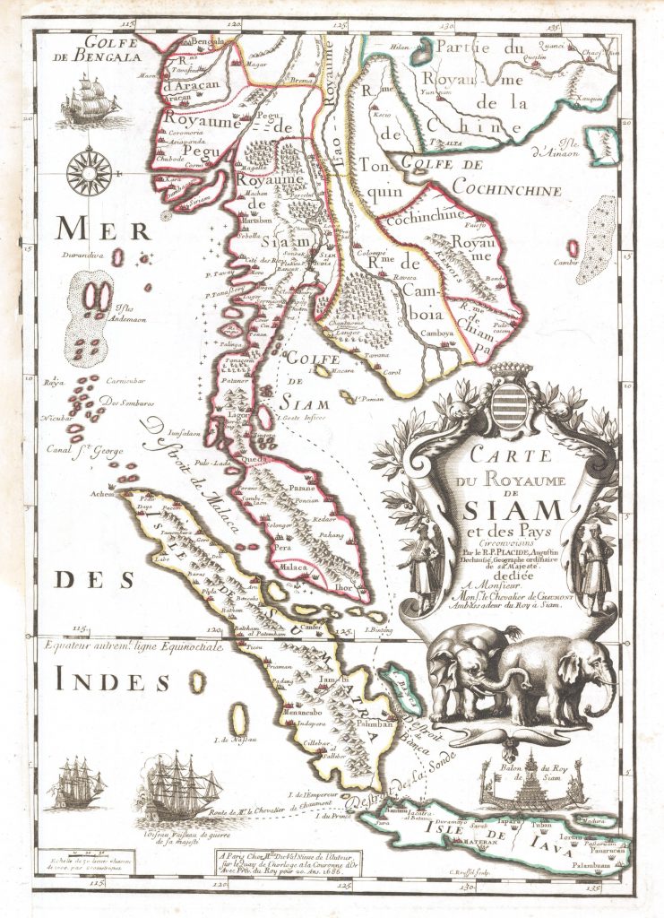 Thajsko - historicka mapa