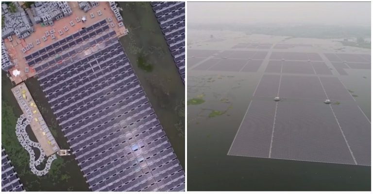Na vrchole bývalej uhoľnej bane vznikla najväčšia plávajúca solárna frama, ktorá dokáže poskytnúť energiu až 15000 domovom