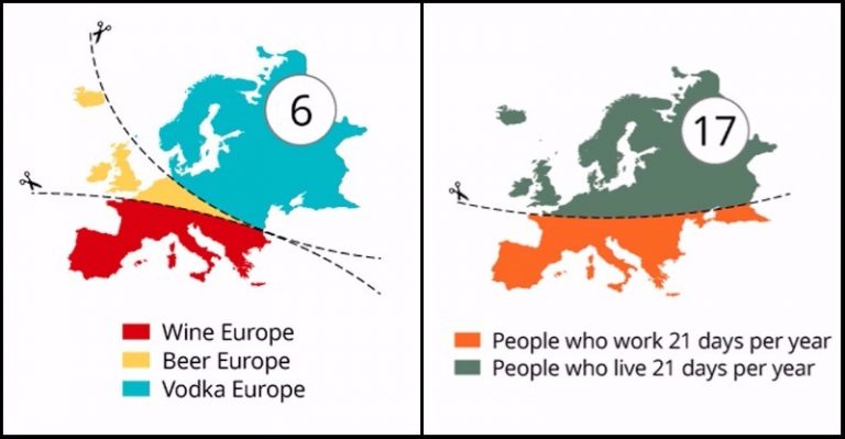 10+ stereotypných máp, ktoré by mohli niektorých ľudí pekne uraziť