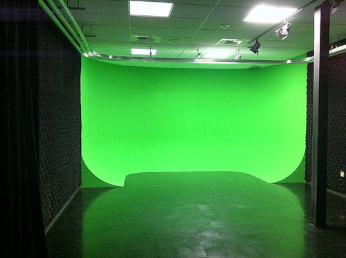 green screen fotografia