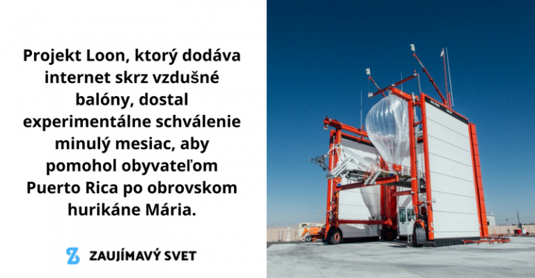 Projekt Loon zabezpečil internet pre vyše 100 000 obyvateľov Puerto Rica