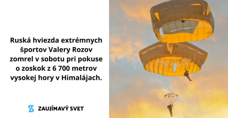 Legendárny odvážlivec z Ruska zomrel pri pokuse o zoskok z výšky 6700 metrov.