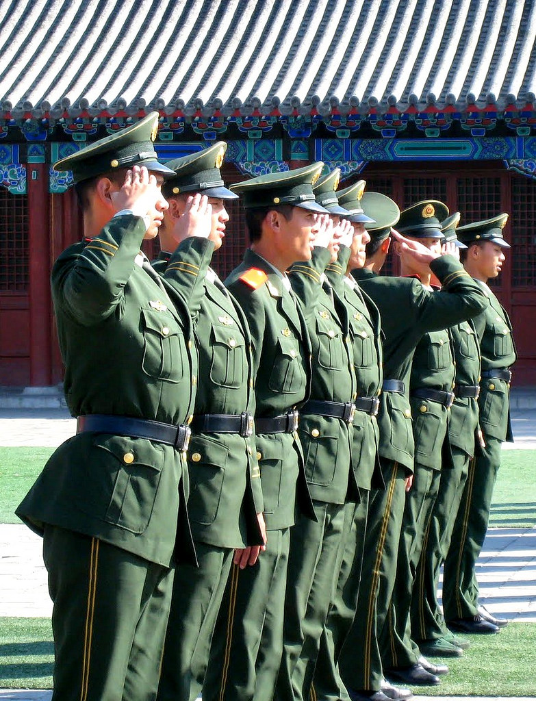 china soldier fotografia