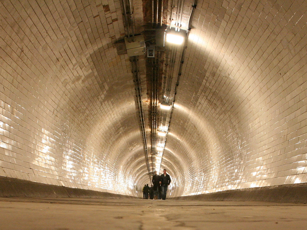 greenwich foot tunnel fotografia