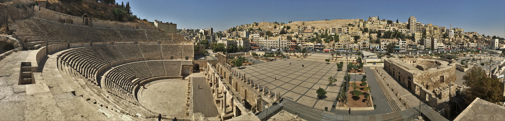 Panorama - Roman Theatre by andryn2006 amman fotografia