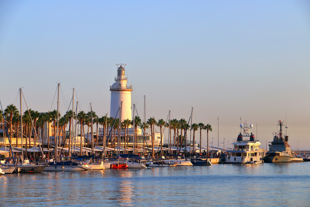 Port of Malaga - Hafen von Malaga by M. Bertulat malaga alcazaba fotografia