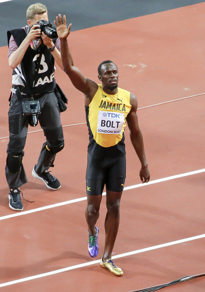 Usain Bolt after his last Race during the Worldchampionships 2017 in London by wuestenigel usain bolt fotografia