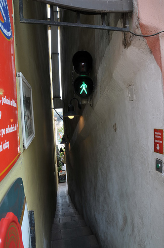 prague the narrowest street fotografia