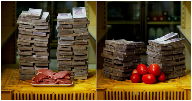 Vláda zaviedla vo Venezuele nové bankovky. Ľudia bez bankového účtu si ich musia nosiť na nákupy hromady