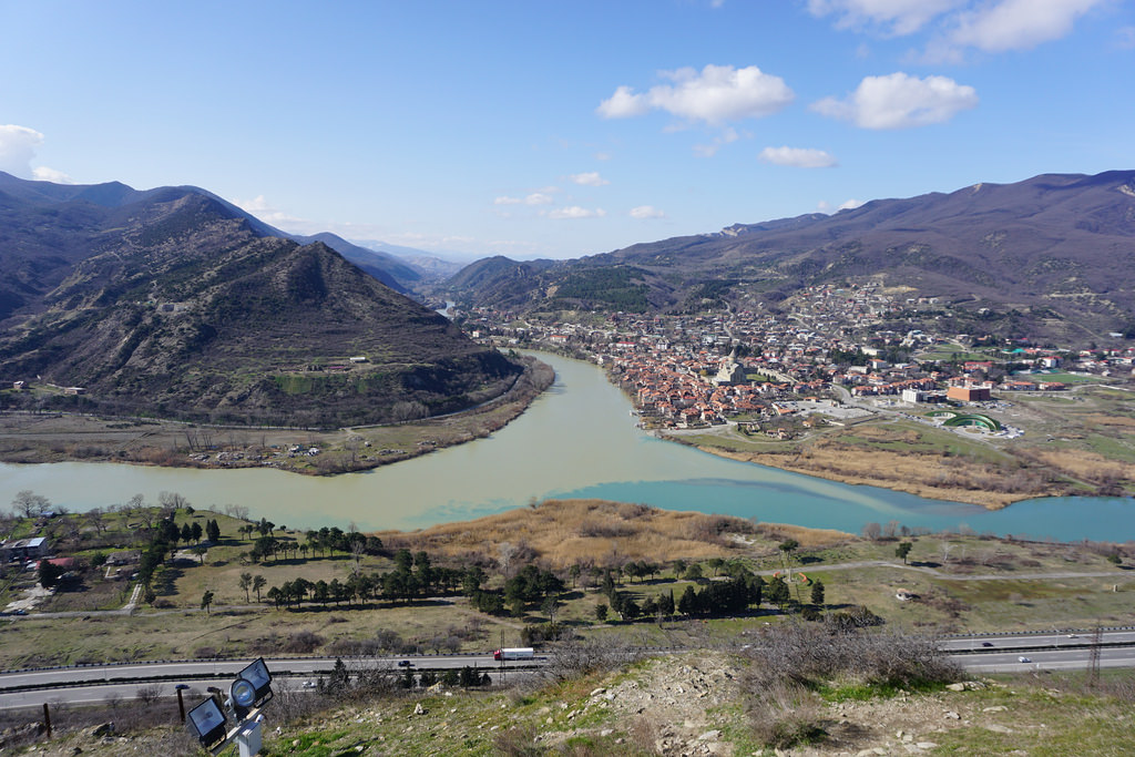 Mtskheta View from Jvari, Georgia by Andrew Milligan sumo mtskheta fotografia