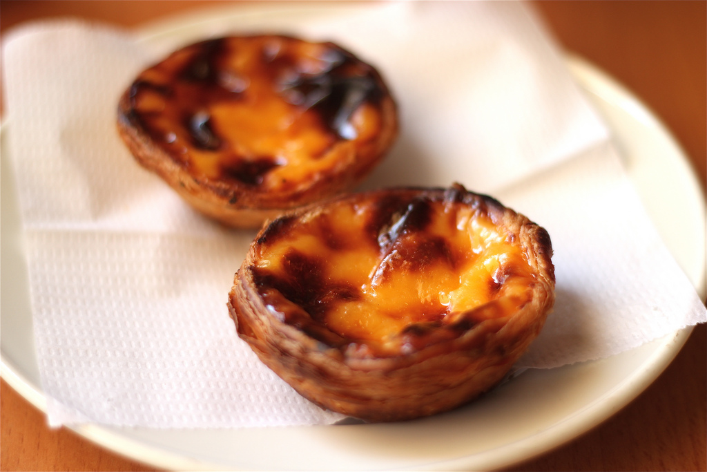 Pastéis de Nata at the pastel de nata fotografia