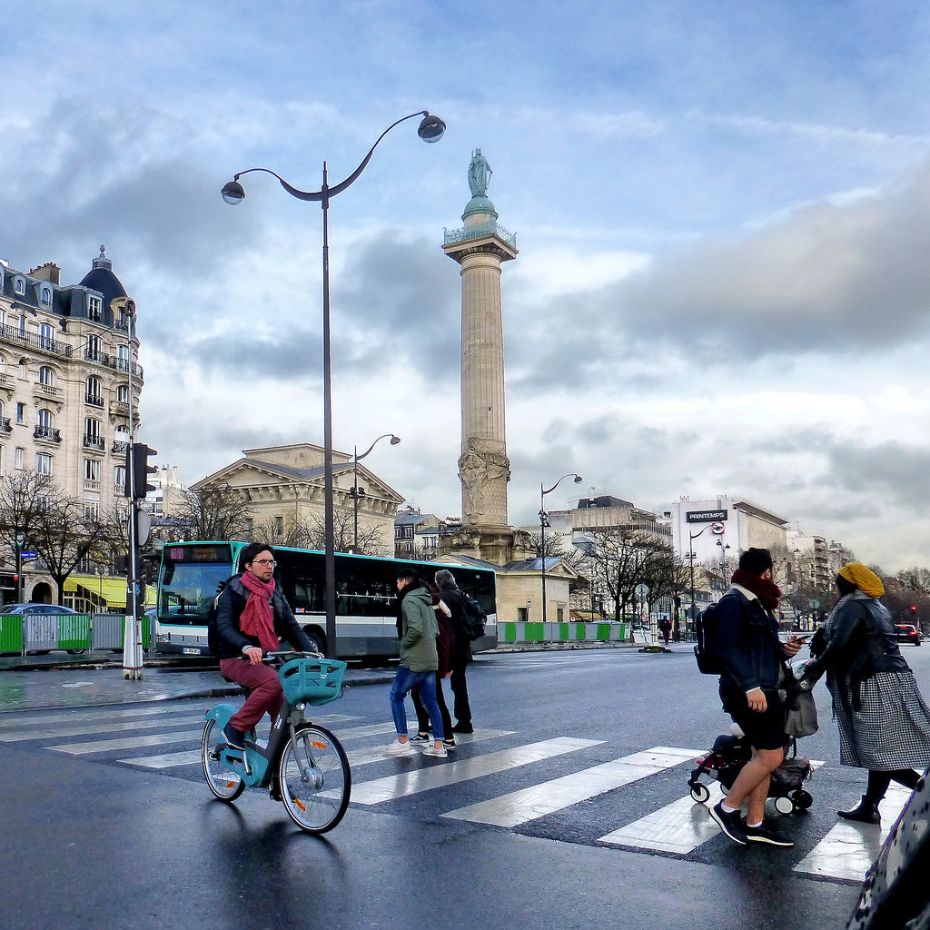 paris and bicycle fotografia