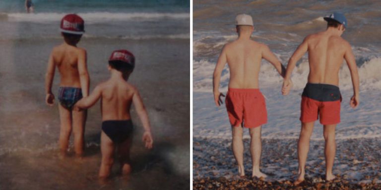 Bratia „obnovili“ svoje fotografie z mladosti a takto to vyzerá