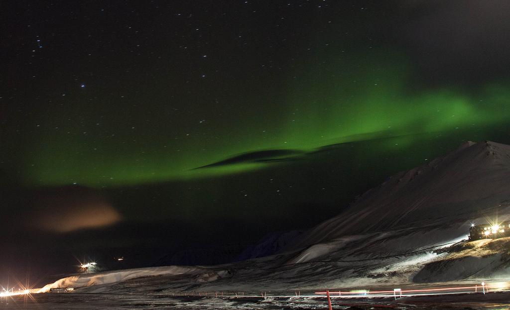 svalbard norway northern lights fotografia