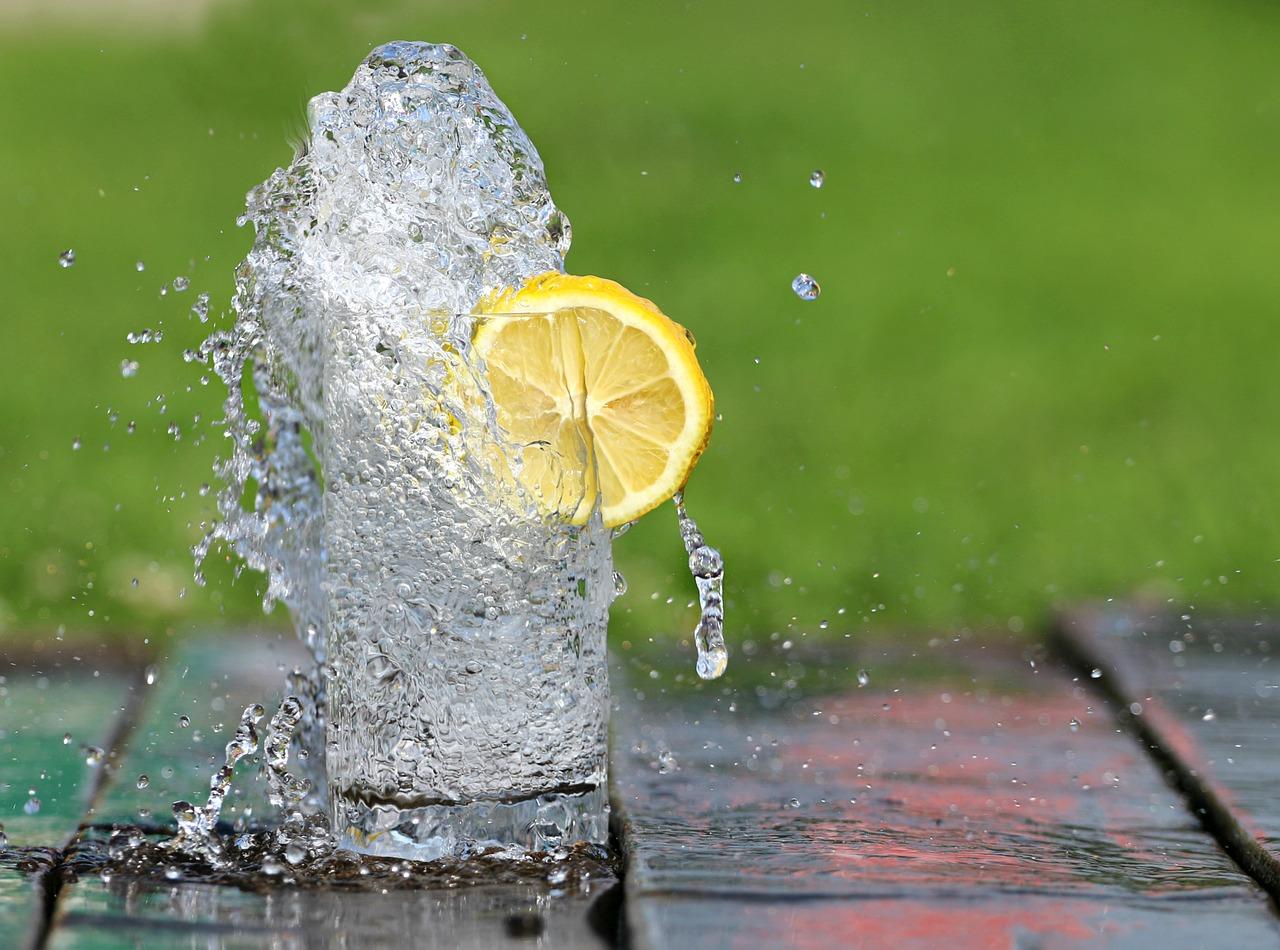 lemon and water fotografia