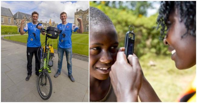 Dvaja mladíci precestovali bicyklom naprieč Afrikou neuveriteľných 10 500 km, aby rozdali vzácne prístroje