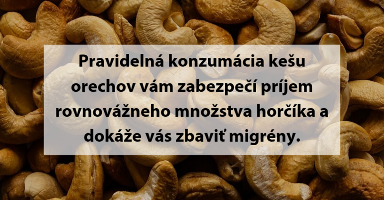 Čo sa stane s vaším telom, ak budete konzumovať aspoň 4 kešu orechy denne? Toto