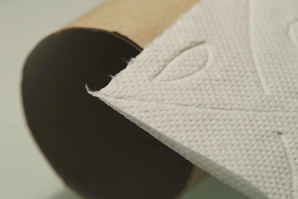 The last sheet, less than 3 inches left... by Ronaldc5 toilet paper fotografia