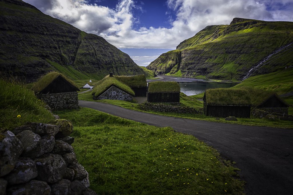 Saksun by aevarg the faroe islands fotografia