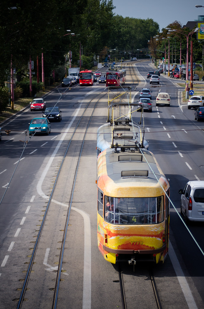 Bratislava Trams by Kurayba cars in bratislava fotografia