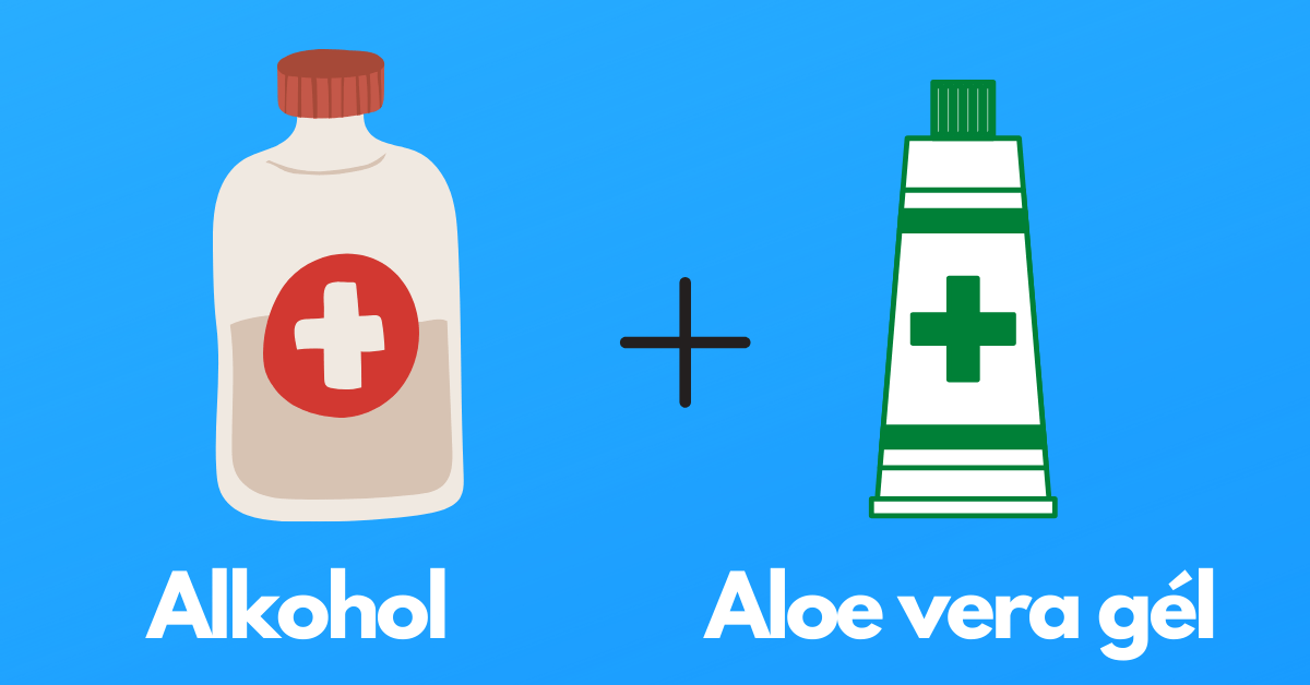 Aloe vera gel + Alkohol