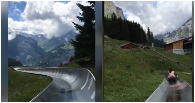 Pozrite si nádherné video zo švajčiarskeho toboganu, ktorý sa nachádza priamo v Alpách