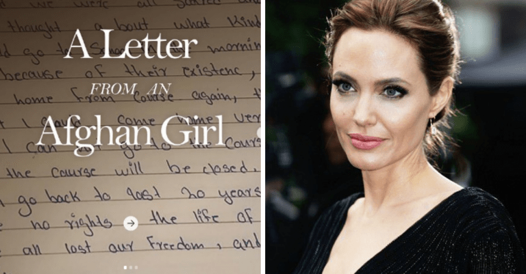 Angelina Jolie si založila profil na Instagrame. Jej prvým príspevkom je list dievčaťa z Afganistanu