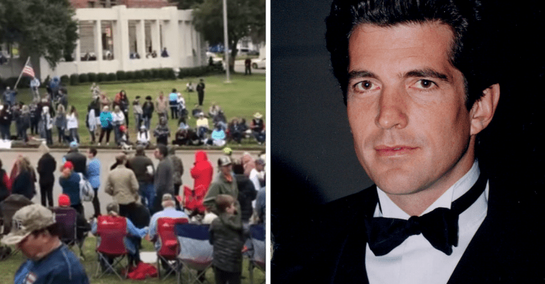 Priaznivci konšpiračného hnutia Qanon sa stretli, pretože si mysleli, že John F. Kennedy mladší vystúpi zo záhrobia. Samozrejme, nič také sa nestalo!