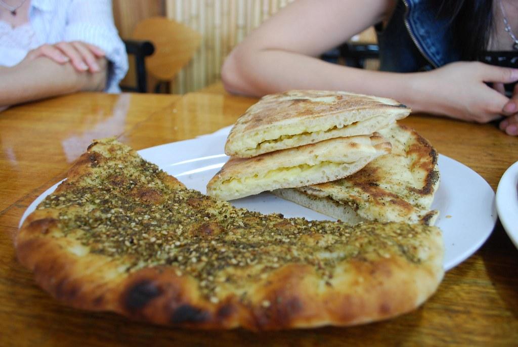 Zaatar pizza and Cheese pie - A-1 Bakery AUD2.50, AUD3 by avlxyz lebanon pizza photo
