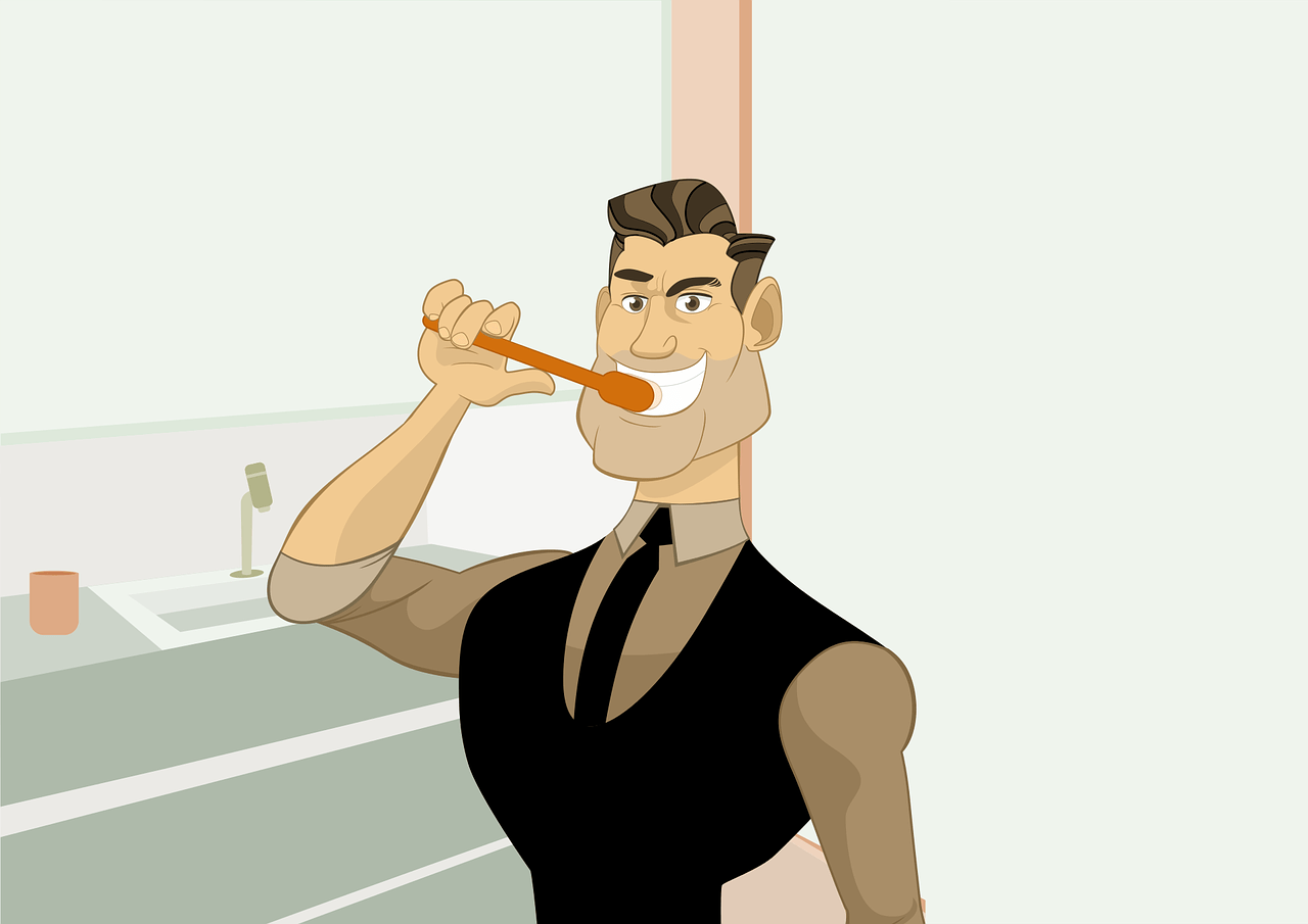 brushing teeth photo