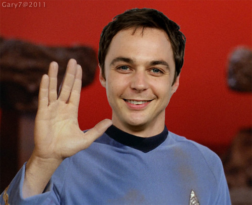 Jim Parsons Gives Vulcan Salute by VoiceWaves sheldon cooper photo