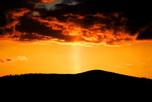 Sloan Bridge Sun Pillar by doublejwebers light pillar nature photo