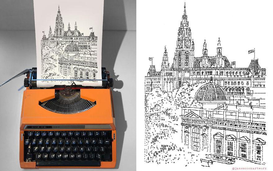 This young artist makes amazing drawings with a typewriter 5f573360b5a4b 880