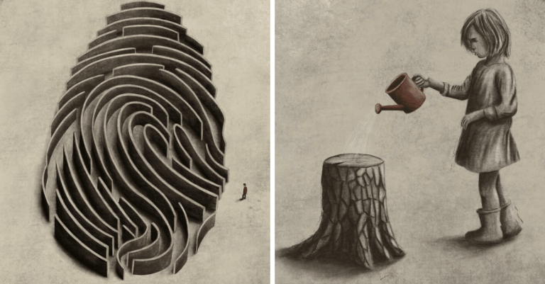 Prostredníctvom ilustrácií zachytáva psychické rozpoloženie spoločnosti. Pozrite si výber toho najlepšieho